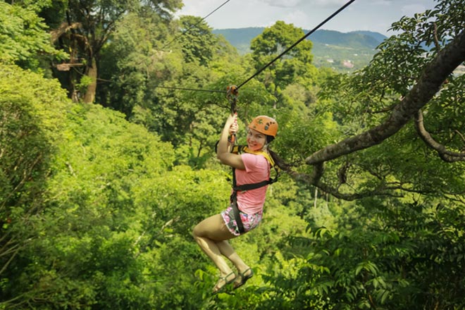 Zipline  Adventure with Tiger Kingdom