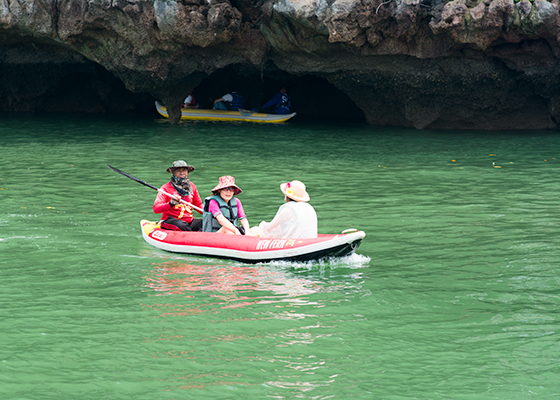 Phang Nga Bay James Bond Longtail Boat with Canoe